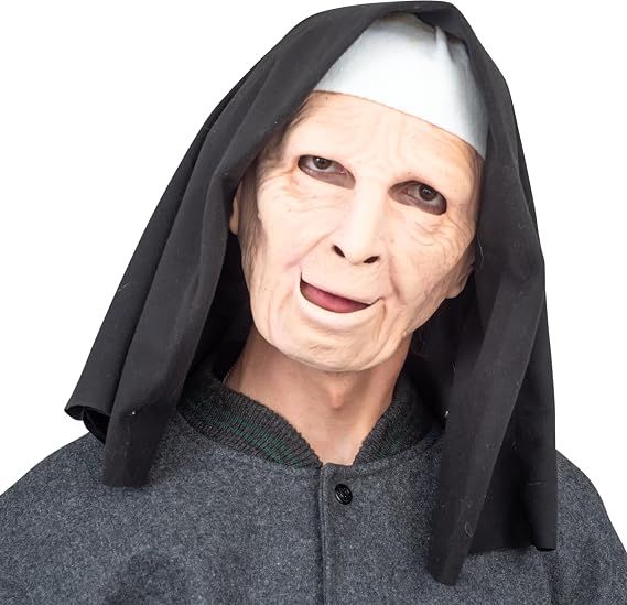 Costume Agent Nun on the Run Halloween Costume Adult Mask Scary Cosplay