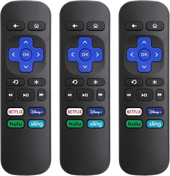 Replacement Remote Control for Roku Box, Express, Premiere, Player, for Roku 1 2 3 4 (NOT for TV or Sticks)