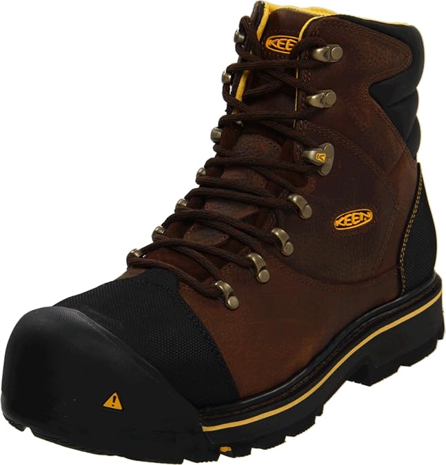 KEEN Utility Men's Milwaukee 6" Steel Toe Work Boot, Slate Black