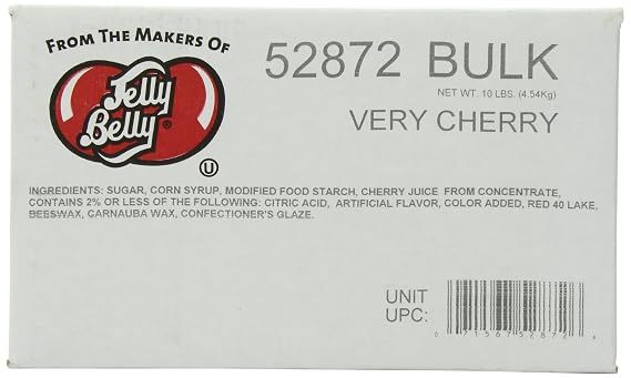 Jelly Belly Very Cherry Jelly Beans, 10-Pound Box