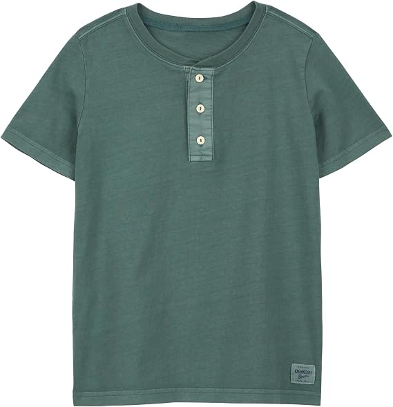 OSHKOSH B'GOSH Boy's Short Sleeve Henley