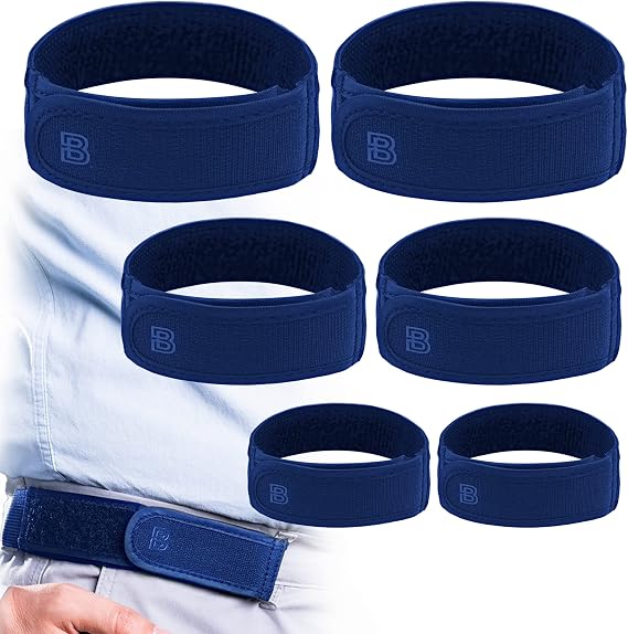 BeltBro Titan MultiPack No Buckle Elastic Belt For Men Include 2 Small, 2 Medium, 2 Large Belts Fits 1.5 Inch Belt Loops