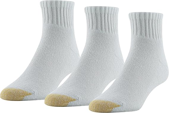 GOLDTOE Men's Ultra Tec Performance Quarter Socks, 3-pairs