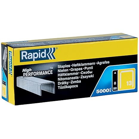 Rapid 13/8 Galvanised 5m Staples (5000)