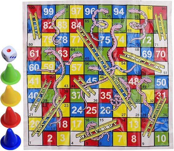 Chutes And Ladders Board Game Fun Portable Toy Chess Classic Family Dice