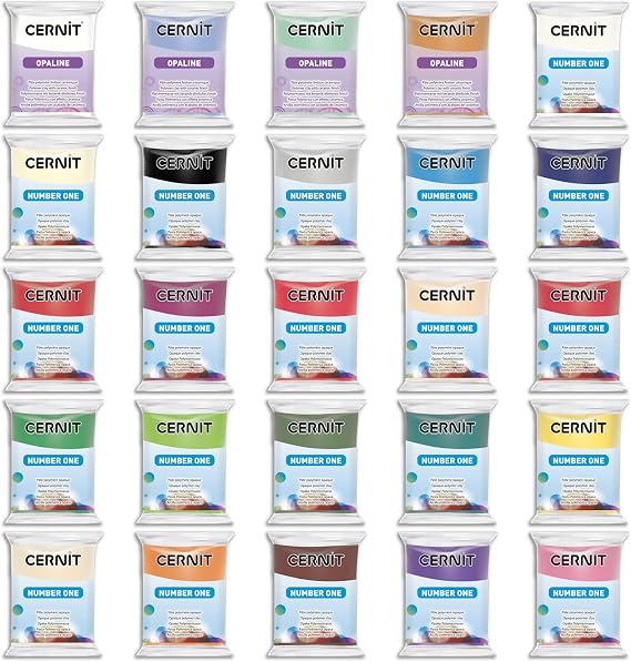 CERNIT Number ONE 25 X 56 G Assortment of 25 Colours