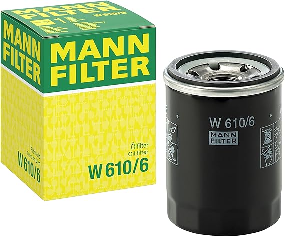 Mann Filter W 610/6 Yağ Filtresi (Honda) | Binek araçlar için, maksimum filtrasyon, motor koruması, yüksek kaliteli sızdırmazlık, orijinal OE kalitesi