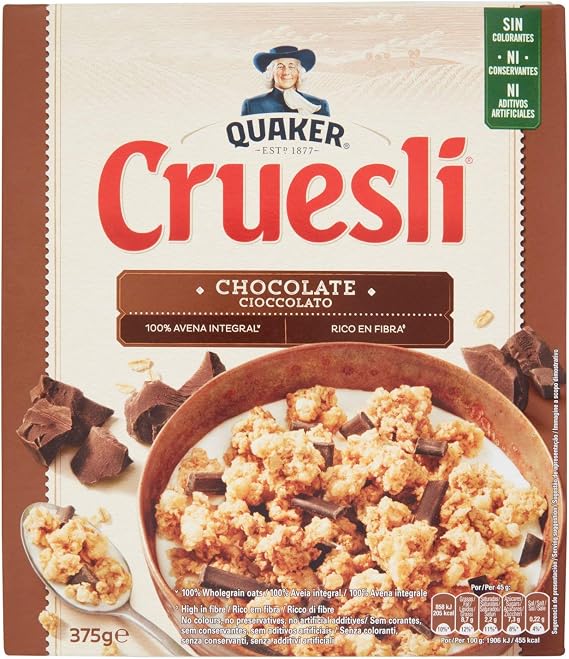 Quaker, Cruesli, Cereal, Chocolate, 375g