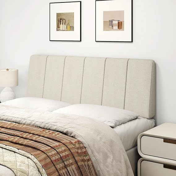 Full Size Headboard Only-No Assembly Required, Beige