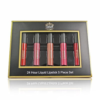 Cougar Beauty Products Liquid Lipstick, 5 Count