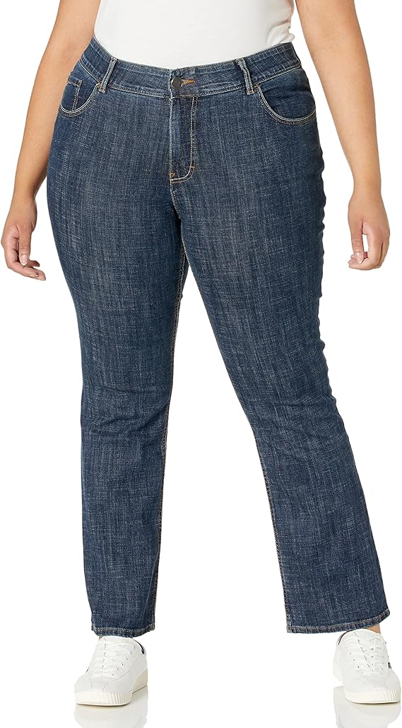 Riders Womens Plus Size Stretch No Gap Waist Bootcut Jean