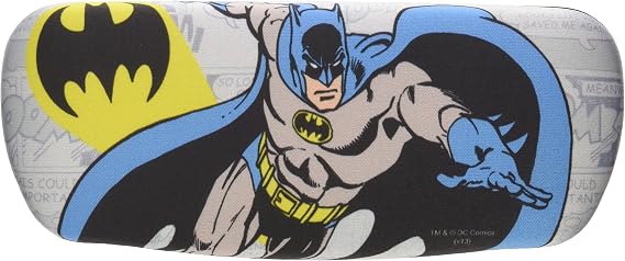 Spoontiques Eyeglass Case, Retro Batman, with Lens Cloth,Multi,One Size
