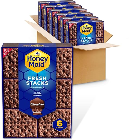 HONEY MAID Fresh Stacks Chocolate Graham Crackers, 36 Multi Snack Packs