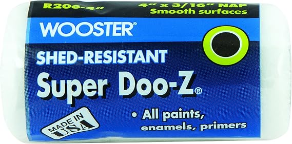 Wooster Brush R206-4 Paint Roller Cover, 4-Inch, White