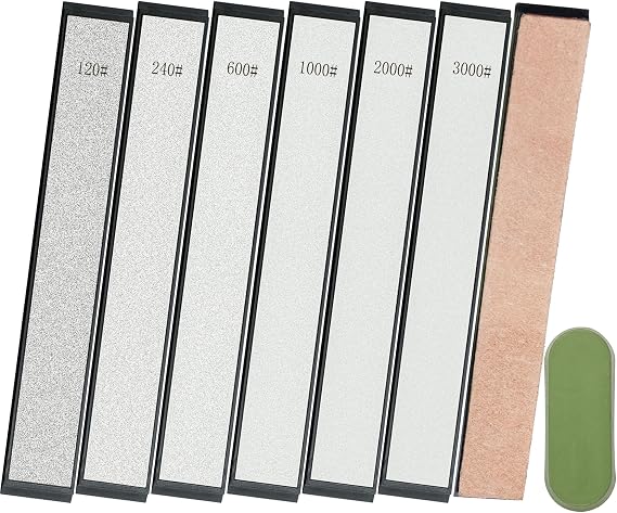CWOVRS 6 Diamond Sharpening Stone Set - 120-3000# for Fixed Angle Knife