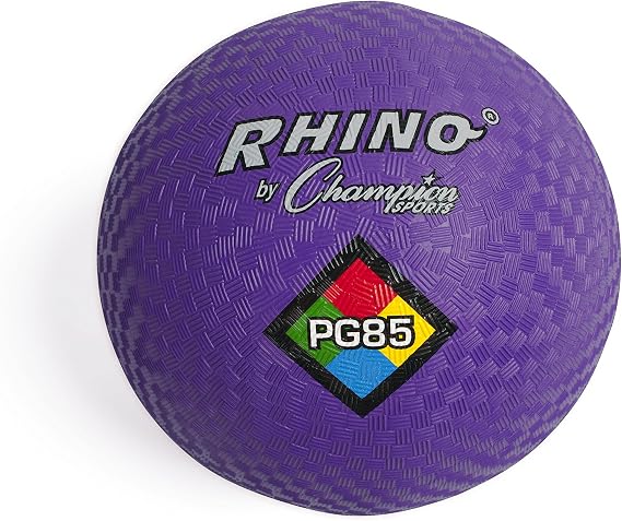 Champion Sports Playground Balls Single Balls & Sets, Multiple Colors, Durable Nylon-Wound Construction for Kickball & Indoor/Outdoor Play