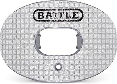 Battle Sports 3D Diamond Oxygen Football Mouthguard - Superior Airflow & Better Performance, Maximum Protection & Breathability Football Mouthpiece, Works with Braces - Diamond