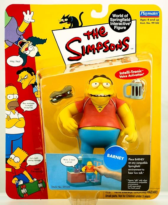 The Simpsons Wave 2 Action Figure Barney Gumble