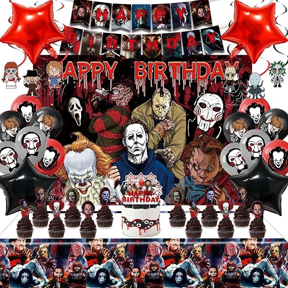 Halloween Party Decorations Kit, 38 Pcs Spooky Birthday Set