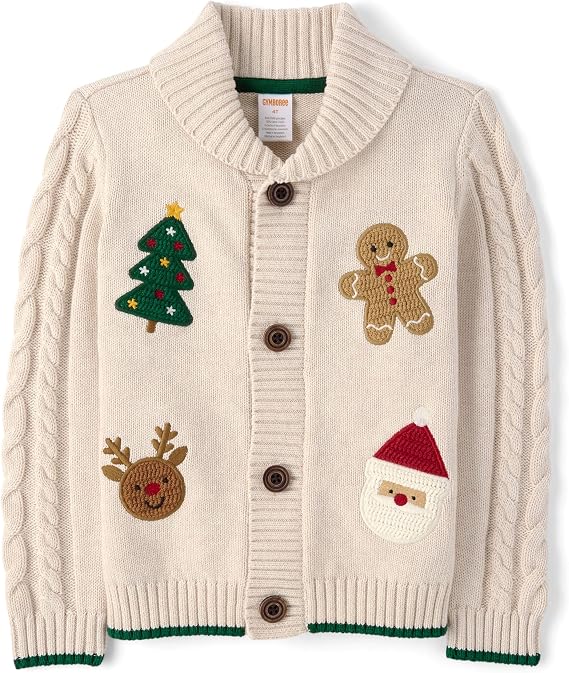 Gymboree Boys' and Toddler Long Sleeve Button Front Cardigan