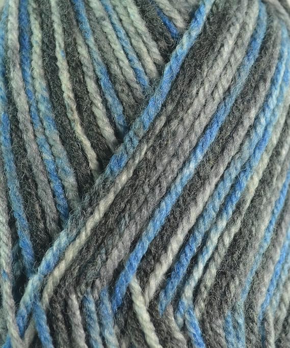 Plymouth Encore Worsted Colorspun Yarn 8002 Blue / Grey