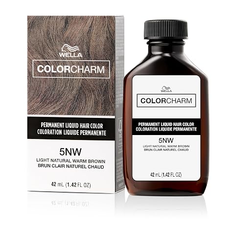 WELLA Color Charm Permanent Liquid Hair Color for Gray Coverage, Light Brown
