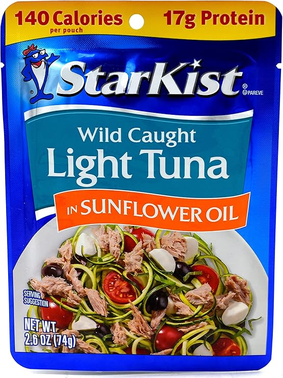 StarKist Starkist Chunk Light Tuna In Sunflower Oil, 2.6Ounce Pouch (Pack Of 4)